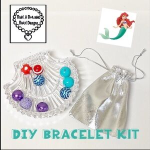 Disney Princess Ariel DIY Bracelet Making Bubblegum Bead Kit Stocking Stuffer
